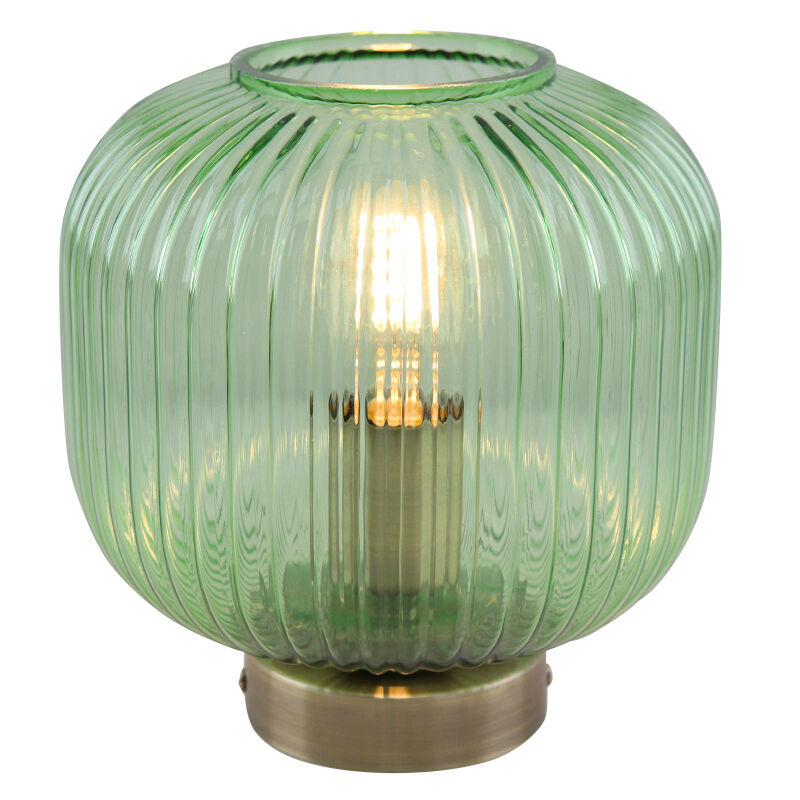 Retro tafellamp groen, Charlois, met schakelaar