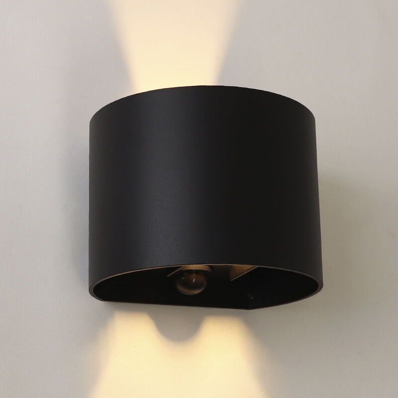 Up down wandlamp met bewegingssensor, Dion, 6W, 2700K LED, IP65