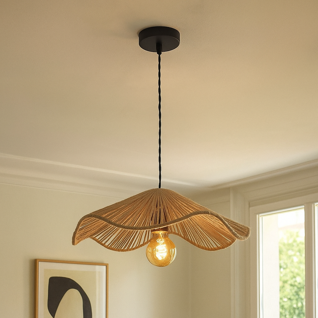 Landelijke hanglamp bruin, Annelot