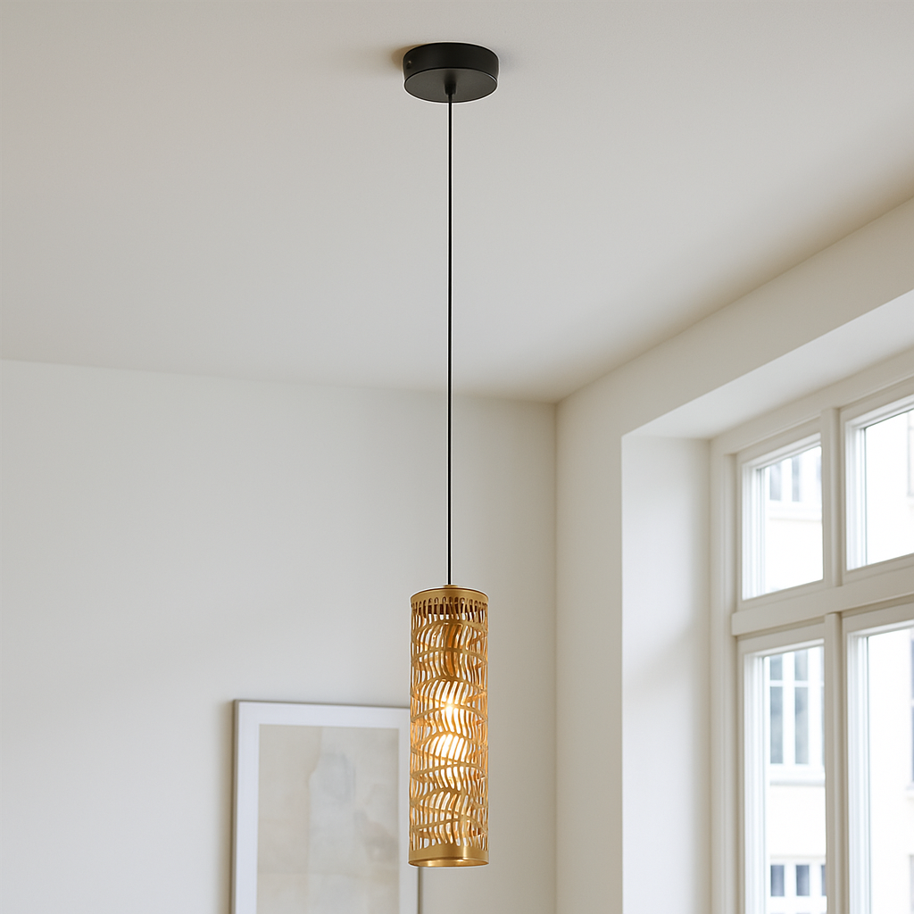 Metalen hanglamp messing, Marli