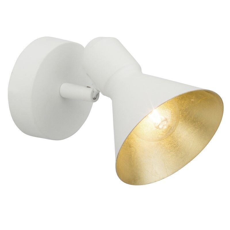 Moderne spot Joenna - wit, goud