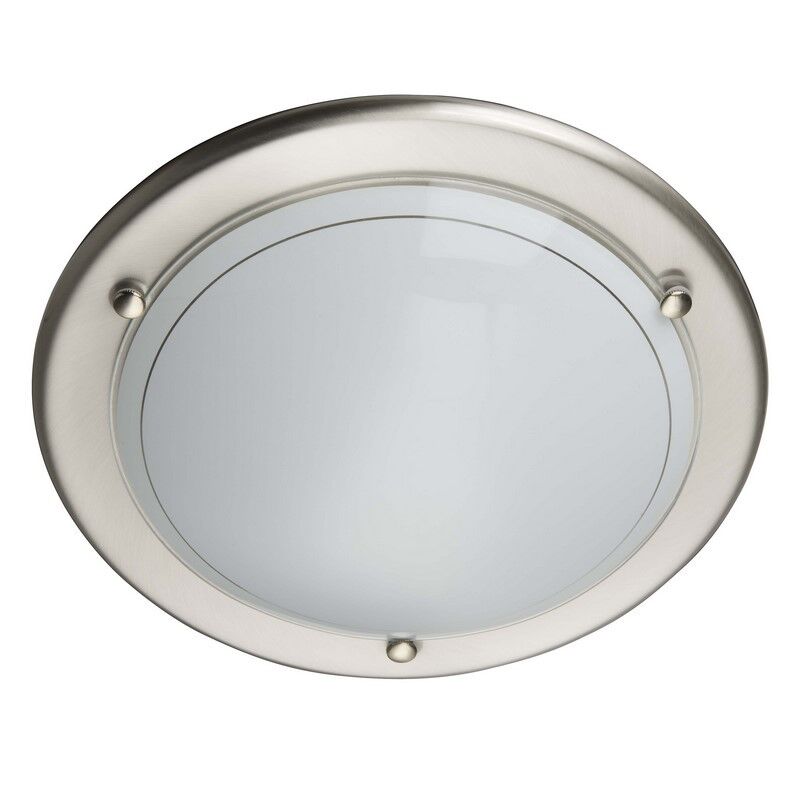 Glazen plafondlamp chroom, Angely