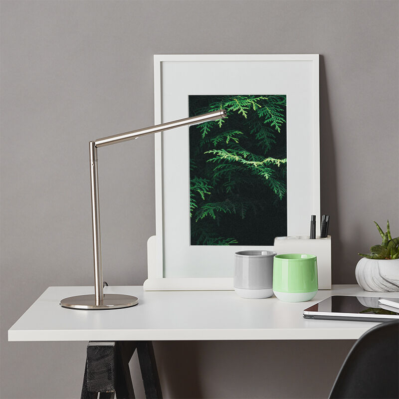 Mat chroom bureaulamp Krisje