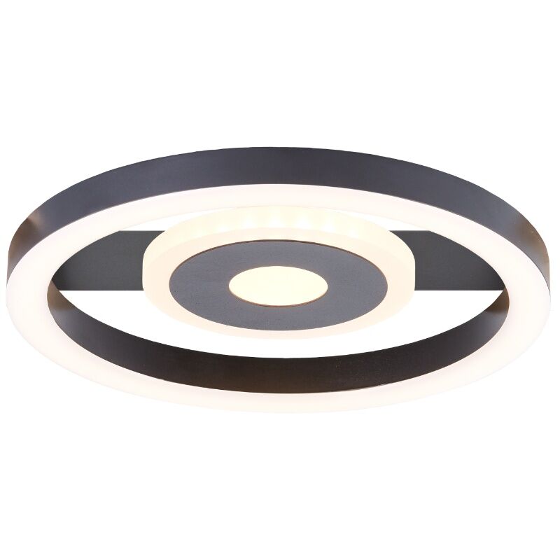 Design plafonnière zwart, Konrad, 9W, 3000K LED