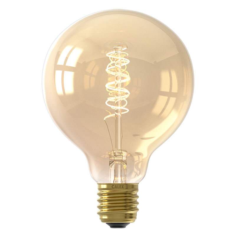 Dimbare Calex E27 LED filament lamp amber, 3,8W, 2100K