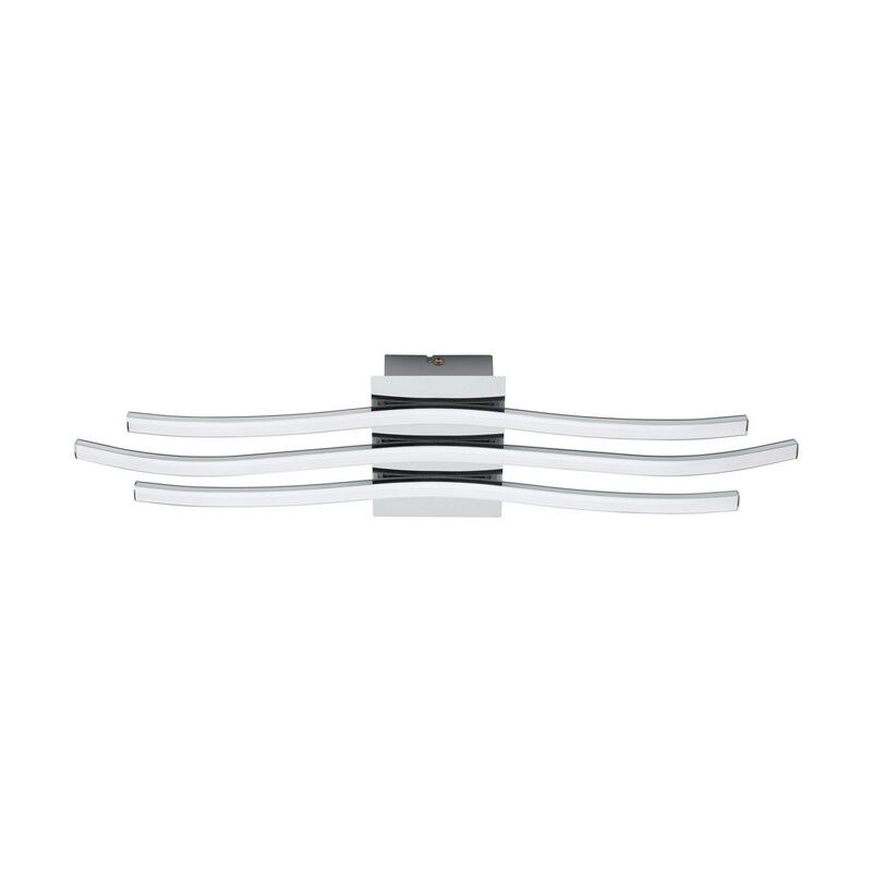 Chromen moderne plafondlamp kunststof, Therese, 26W, 3000K LED