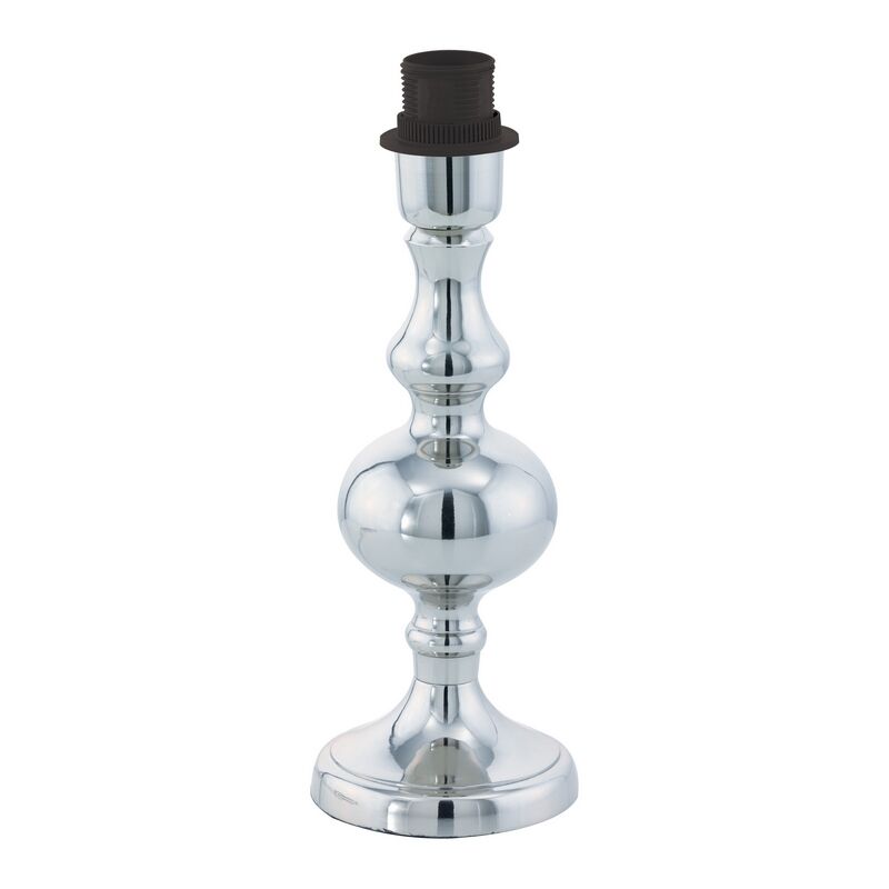Chromen design tafellamp zonder kap staal, Mason, met schakelaar