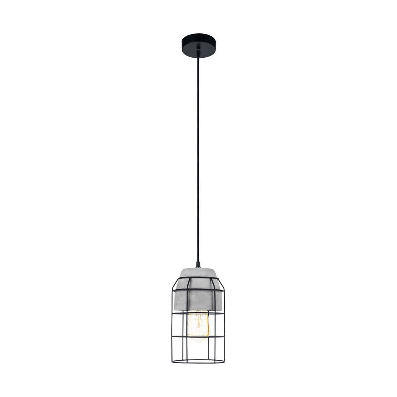 Betonnen hanglamp zwart, Aimad