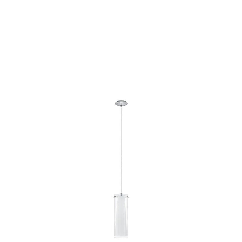 Chromen moderne hanglamp glas, Barceno