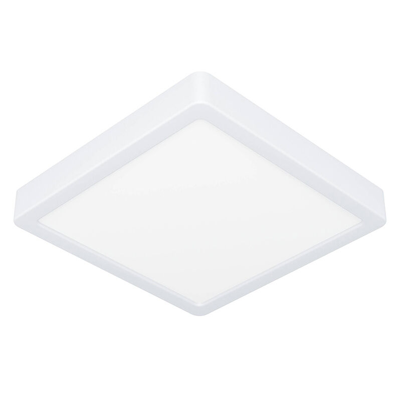 Witte plafonnière kunststof, Geraldo, 17W, 3000K LED