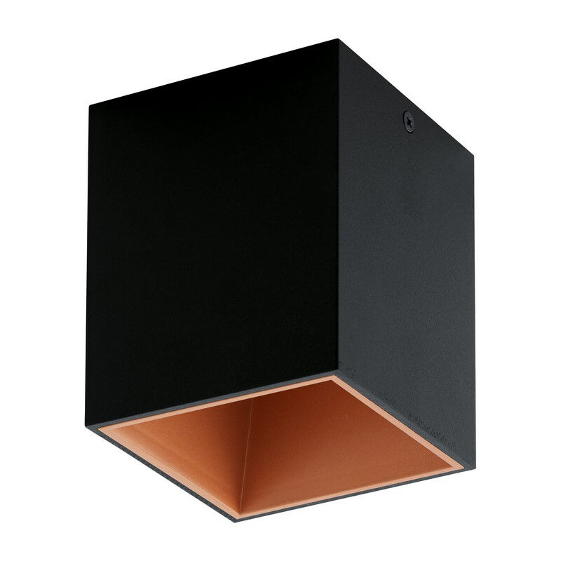 Koperen moderne plafonnière aluminium, Dahne, 3W, 3000K LED