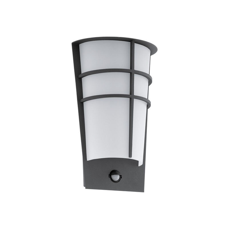 Antraciete buiten wandlamp met bewegingssensor kunststof, Bastiaan, IP44