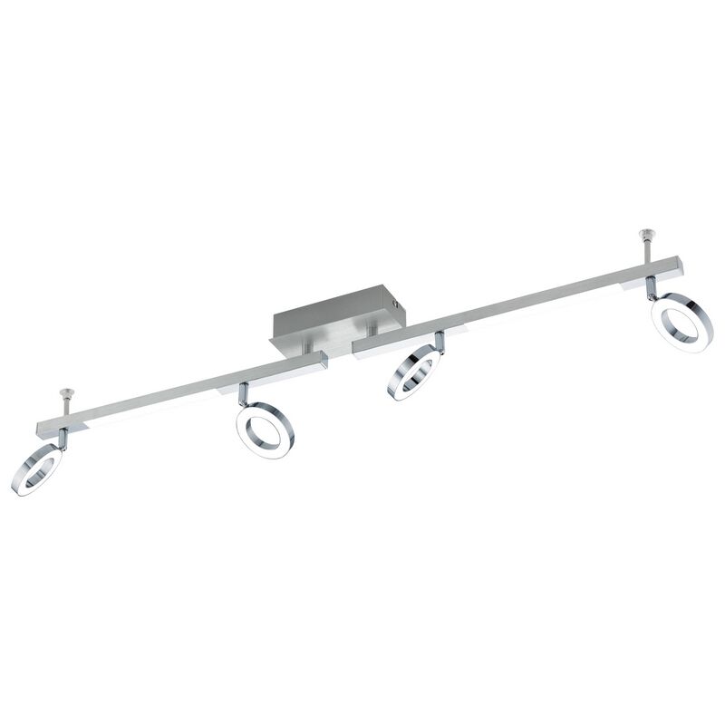 Chromen moderne plafondspot, Madelinde, aluminium, 3w 3000K (warm wit) LED