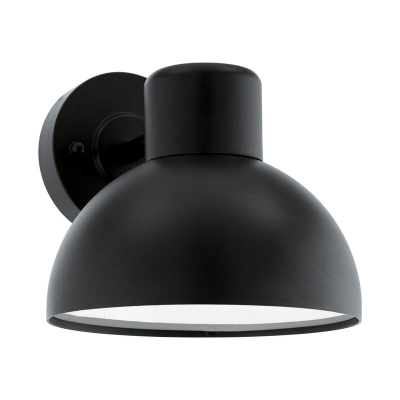 Zwarte buitenlamp kunststof, Bessel, IP44
