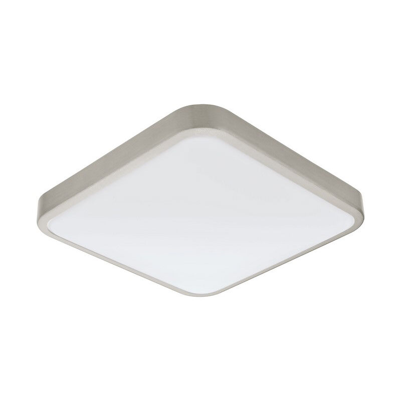 Nikkelen wandlamp kunststof, Beyza, 16W, 3000K LED, IP44