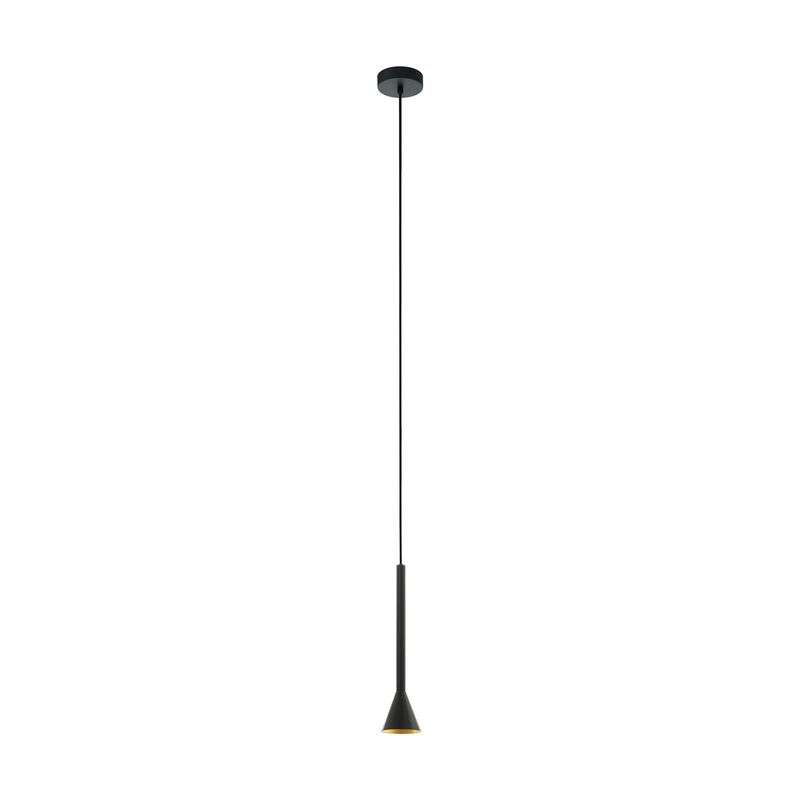 Zwarte hanglamp staal, Marielle