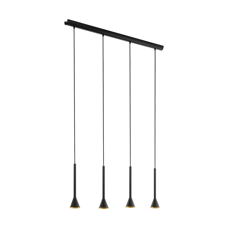 Zwarte hanglamp staal, Marielle