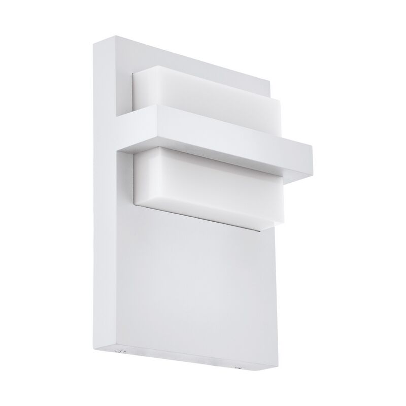Witte moderne buitenlamp, Nicol, aluminium, 10w 3000K (warm wit) LED