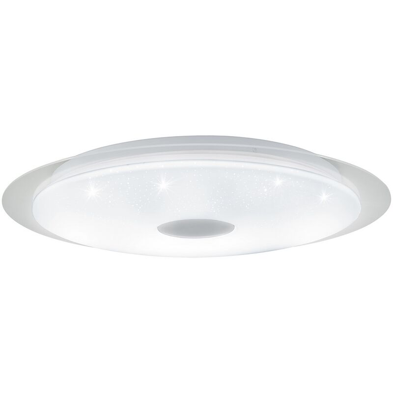 Witte moderne plafonniere, Jouri, staal, met verstelbare lichtkleur