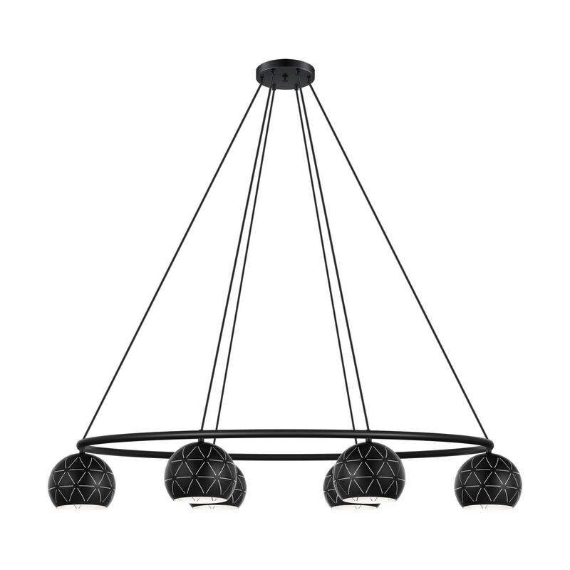 Zwarte moderne hanglamp staal, Madelein