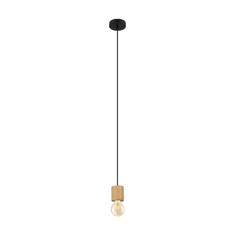 Landelijke hanglamp hout, Yannic