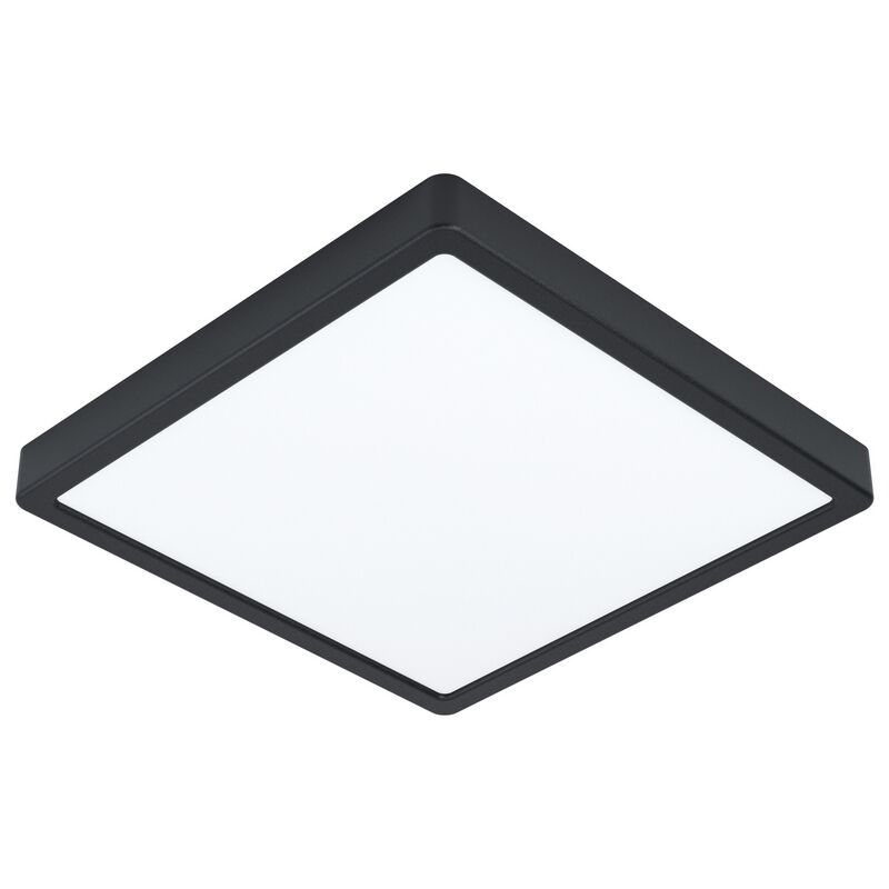 Zwarte badkamer plafondlamp Pascale, staal, 20w 3000K (warm wit) LED