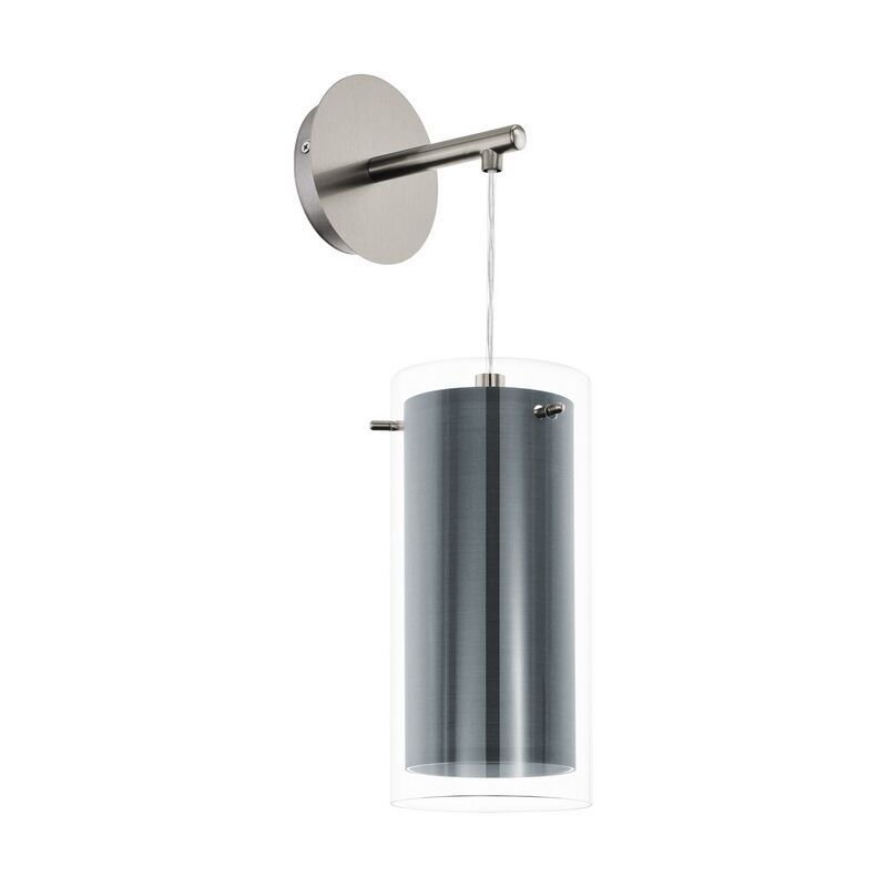 Nikkelen moderne wandlamp staal, Barceno