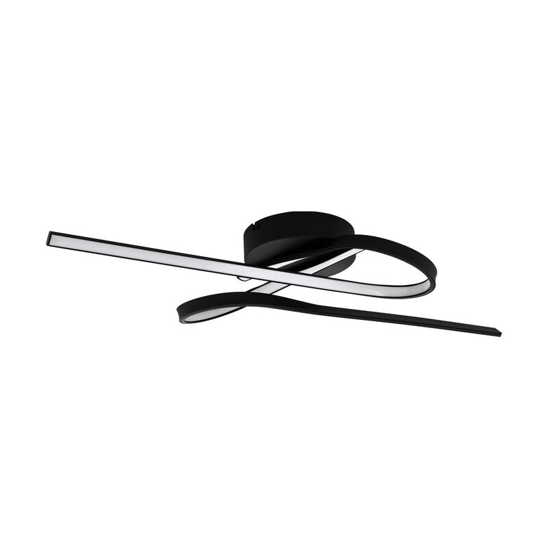 Zwarte design plafonniere, Tinus, staal, 21w 3000K (warm wit) LED