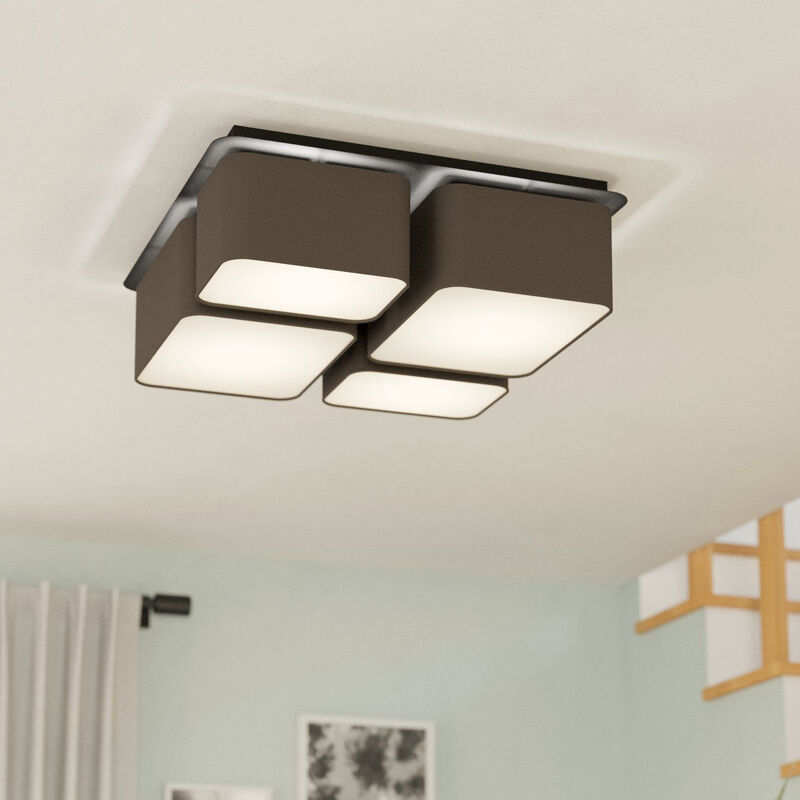 Antraciete moderne plafondlamp aluminium, Jascha