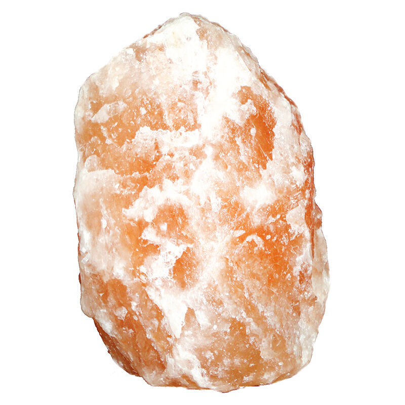 Oranje zoutlamp Mersa, 16 cm