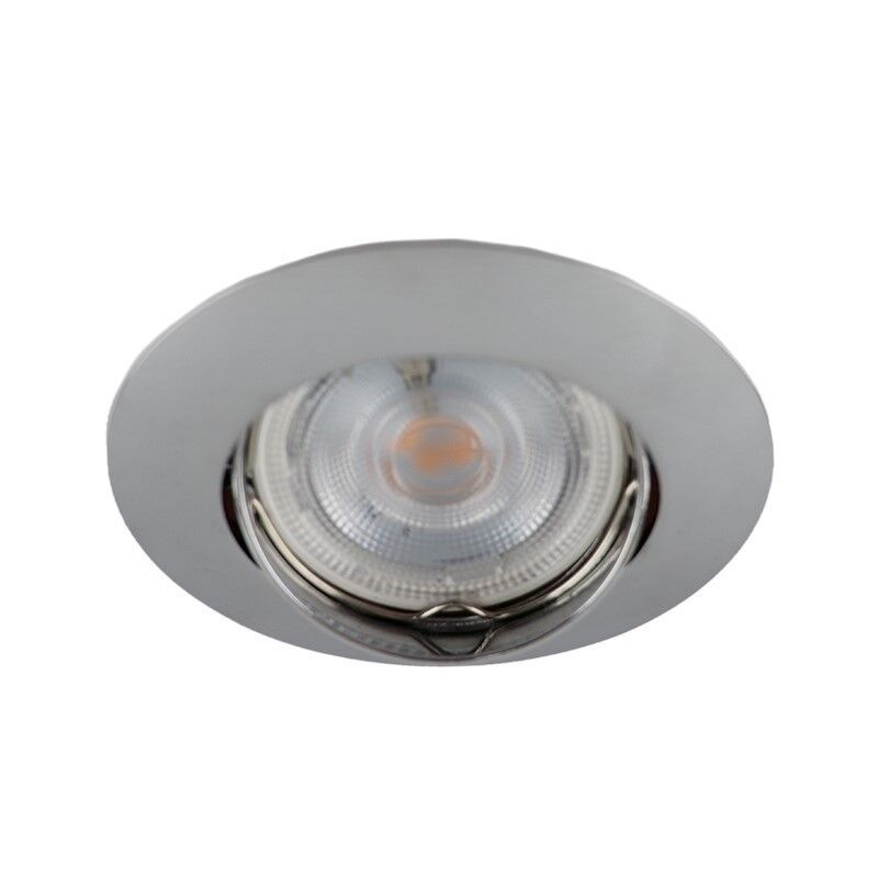Chroom kantelbare inbouwspot Rudo, kantelbaar