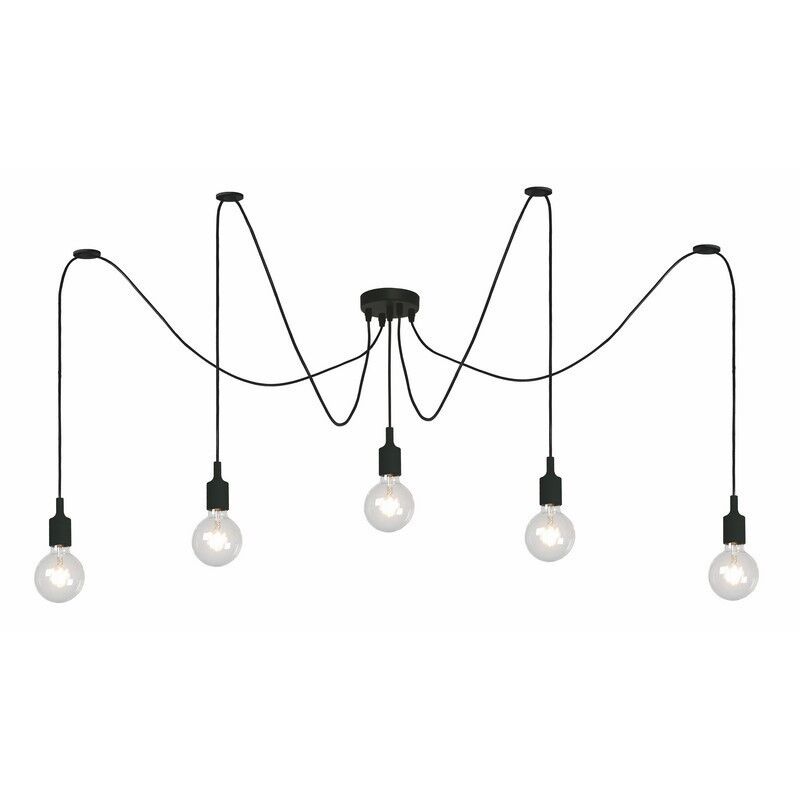 Zwarte hanglamp Fix, Siliconen