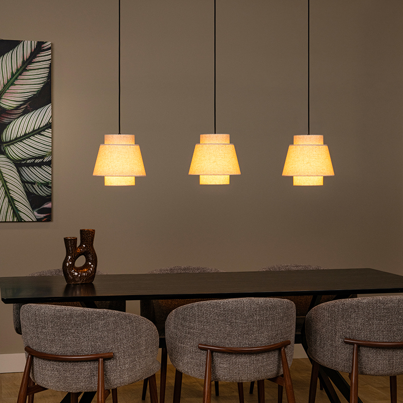 Beige hanglamp landelijk, Tribute
