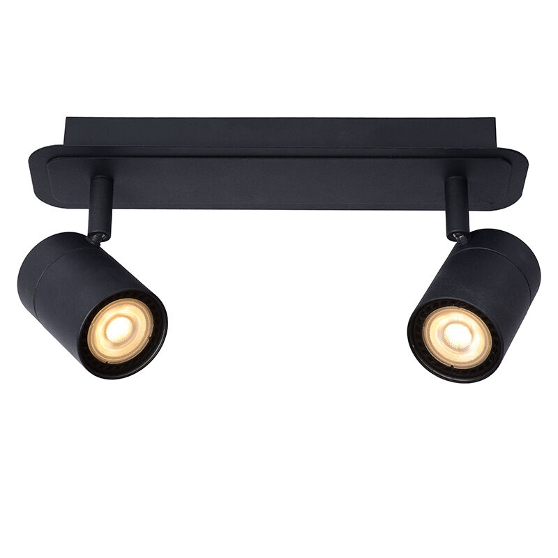 Zwarte moderne plafondlamp, Lennert, metaal, IP44