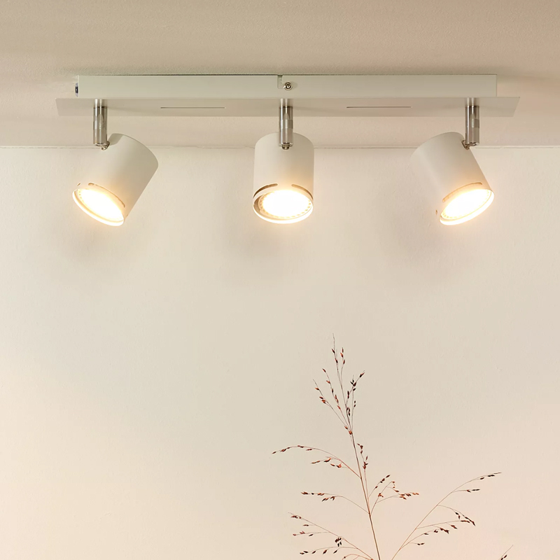 Moderne Rilou plafondlamp, 3 richtbare spotjes
