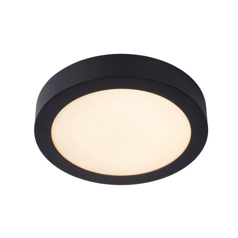 Zwarte plafonniere Brice, aluminium, 15w geintegreerd warm wit LED