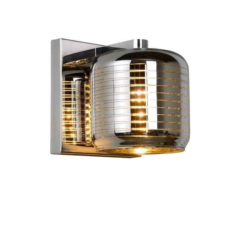 Moderne wandlamp Eryn, Chroom en Goud