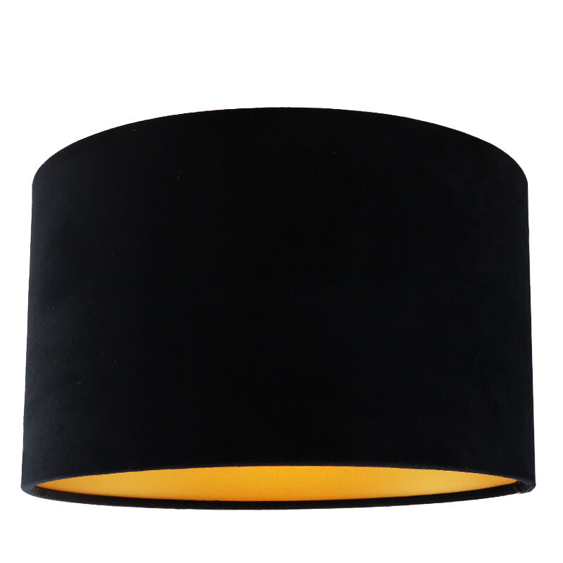 Zwart met gouden plafondlamp Krista, 30cm