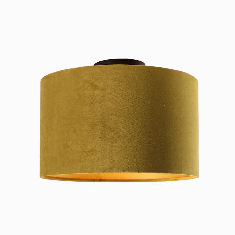 Geel met gouden plafondlamp Krista, 30cm