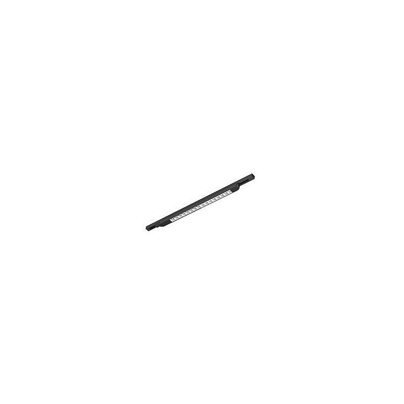 Zwarte 3-fase railverlichting Texos, 3000K, 30w