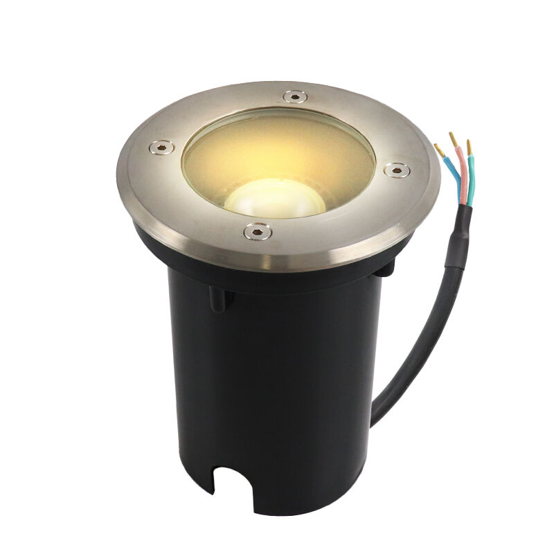 Chromen grondspot, Clenton, aluminium, IP44