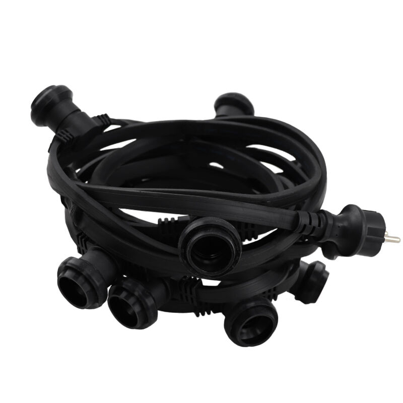 5m prikkabel, 10 fittingen