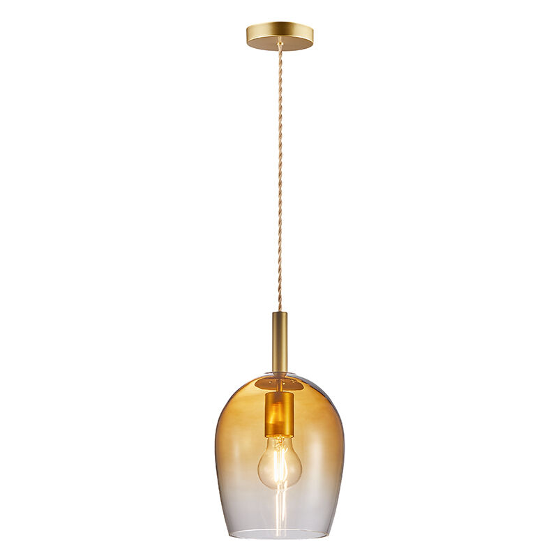 Amberkleurige hanglamp design, Uma