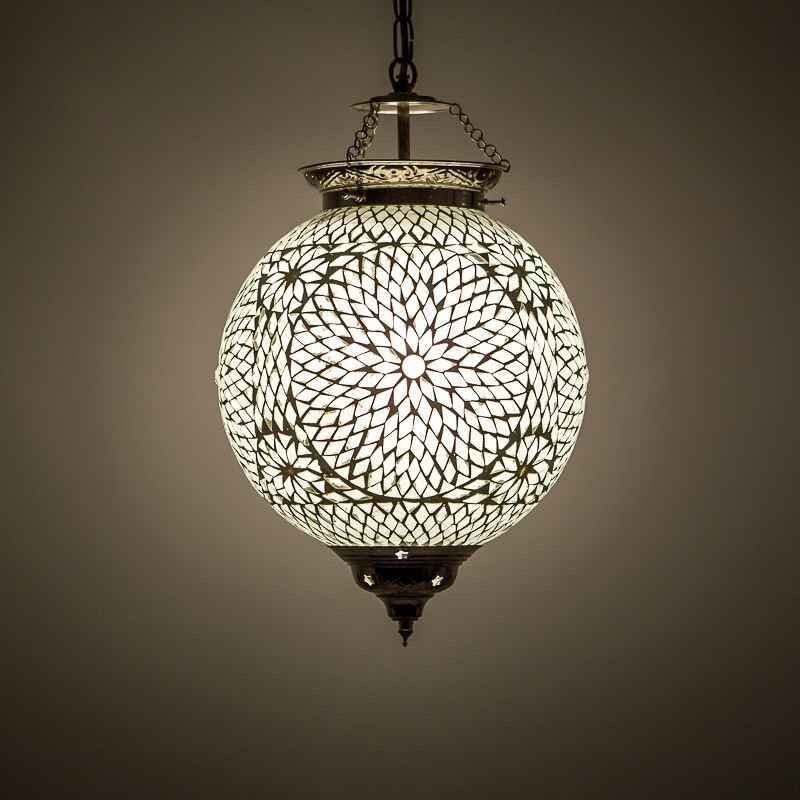 Transparante oosterse hanglamp mozaïek, Aziza