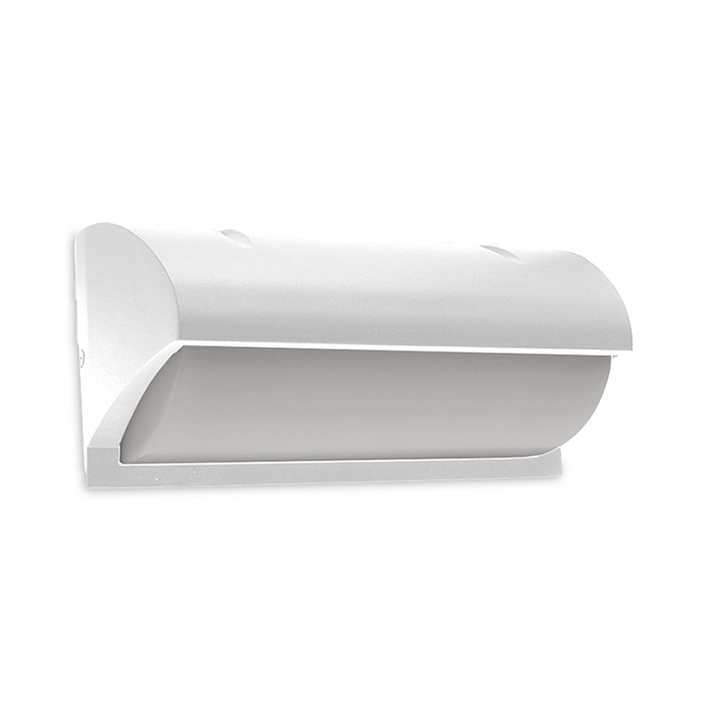Witte buitenlamp aluminium, Rajko, 12W, 3000K LED, IP54