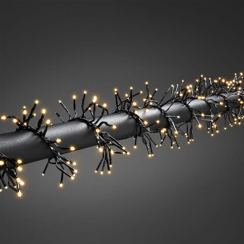 4,3m clusterverlichting, 576 warm witte leds, 8 standen!