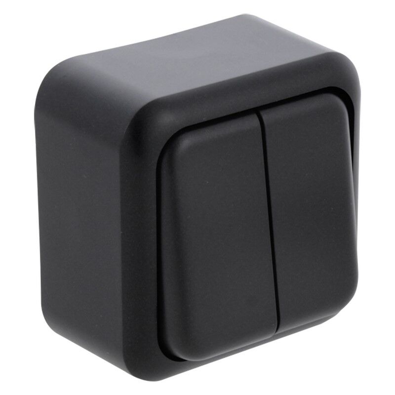 Q-Link opbouwschakelaar serie, zwart
