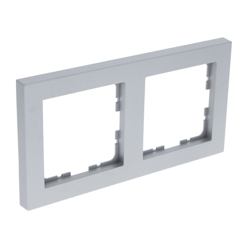 Q-Link S-Line afdekraam 2-voudig, Grijs/aluminium kleurig