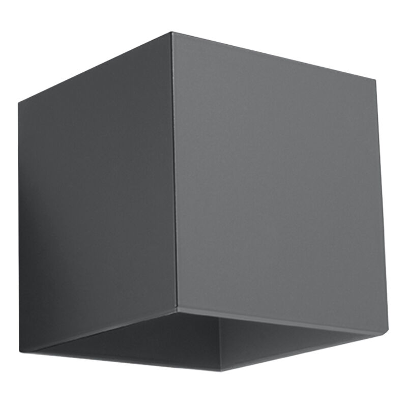 Moderne up down wandlamp Andro, antraciet, aluminium