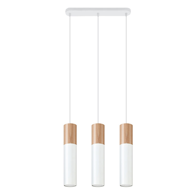 Witte hanglamp Francesca, aluminium, 3L